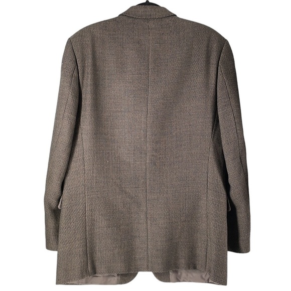 HUGO Boss suit jacket sports coat nails head browns blues 100% virgin wool sz 40 - Picture 2 of 13